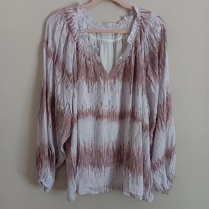 Emily Wonder Abstract Print Blouse